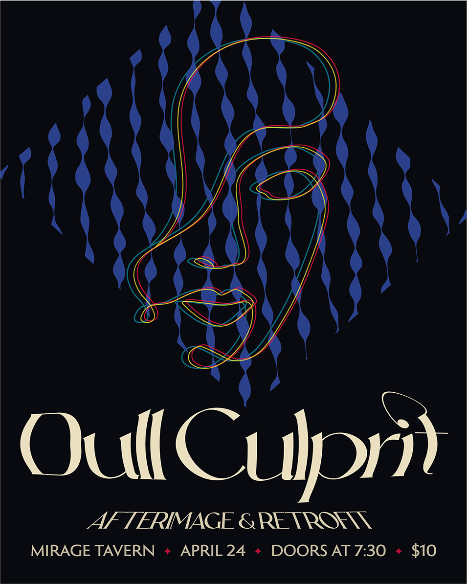 Dull Culprit gig poster